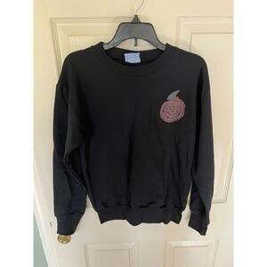 VINTAGE Maui and Sons BLACK Sweatshirt BOYS LARGE Crewneck SHARK FIN 80s Surf